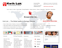 Tablet Screenshot of kwiklok.com